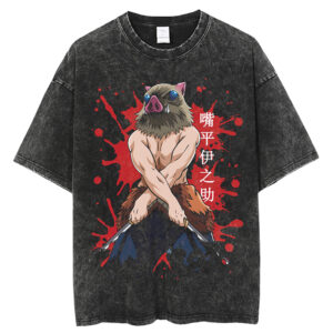T-shirt Demon Slayer Inosuke Délavé